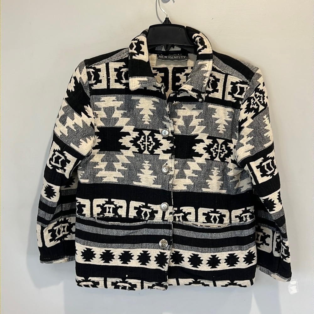 New Identity  thick textile jacket southwest design size M